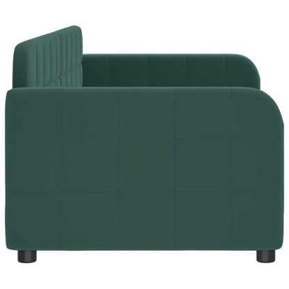 Slaapbank 80x200 cm fluweel donkergroen 80 x 200 cm Donkergroen zonder matras