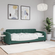 Slaapbank 80x200 cm fluweel donkergroen