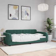 Slaapbank 90x200 cm fluweel donkergroen