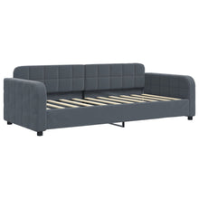 Slaapbank Fluweel 90 x 190 cm Donkergrijs