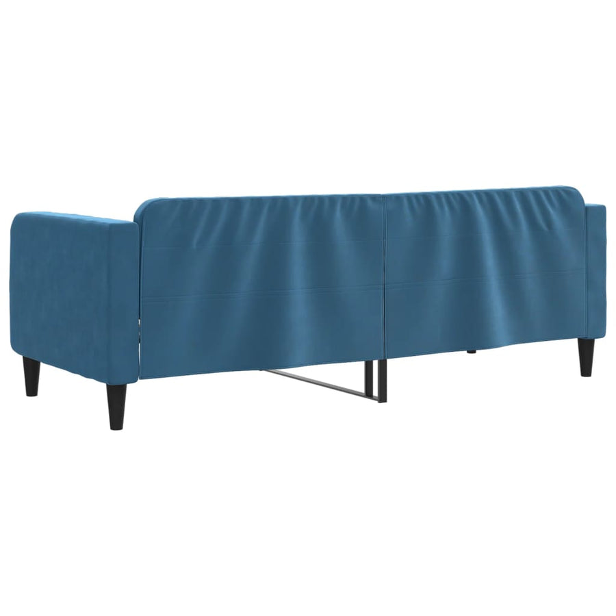Slaapbank Fluweel 80x200 cm Blauw zonder matras