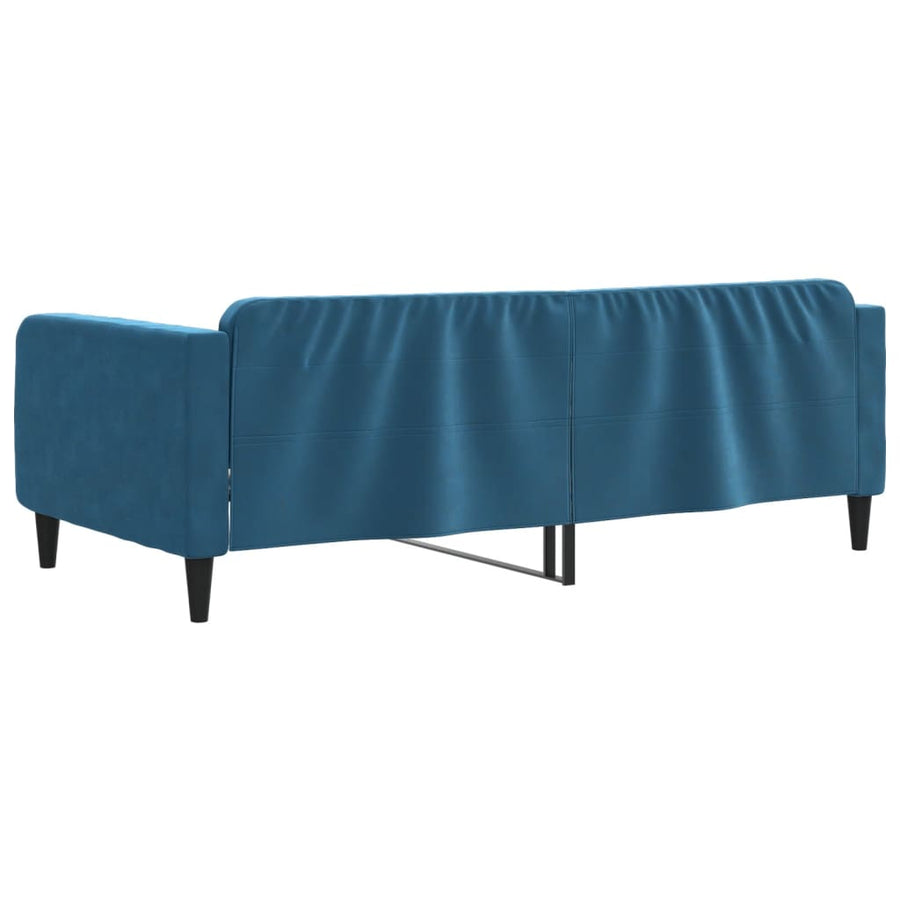Slaapbank Fluweel 100x200 cm Blauw zonder matras