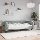 Daybed 90x190 cm velvet light grey