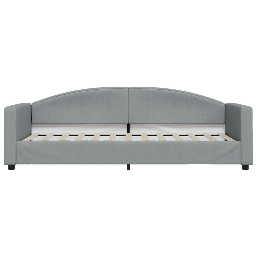 Slaapbank Stof 80 x 200 cm Lichtgrijs zonder matras