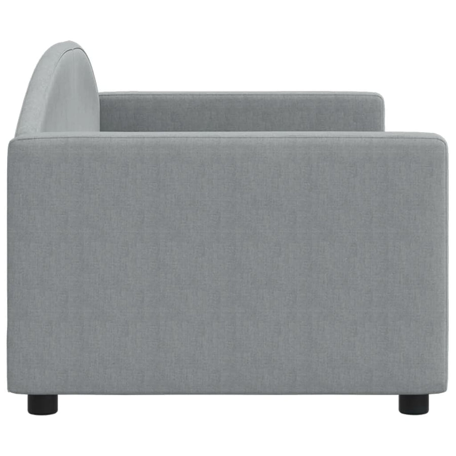 Slaapbank Stof 80 x 200 cm Lichtgrijs zonder matras