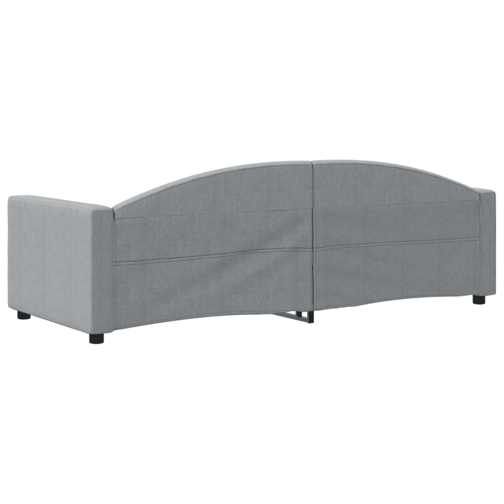 Slaapbank Stof 80 x 200 cm Lichtgrijs zonder matras