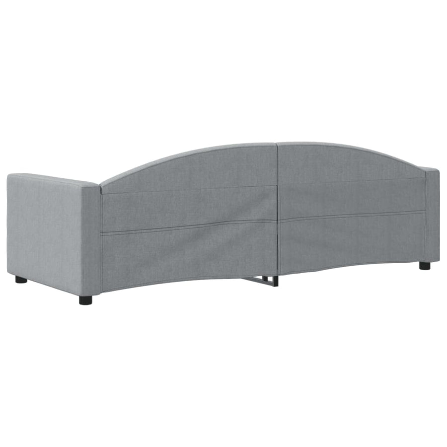 Slaapbank Stof 80 x 200 cm Lichtgrijs zonder matras