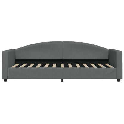 Slaapbank Stof 80 x 200 cm Donkergrijs zonder matras
