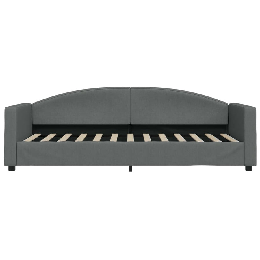 Slaapbank Stof 80 x 200 cm Donkergrijs zonder matras