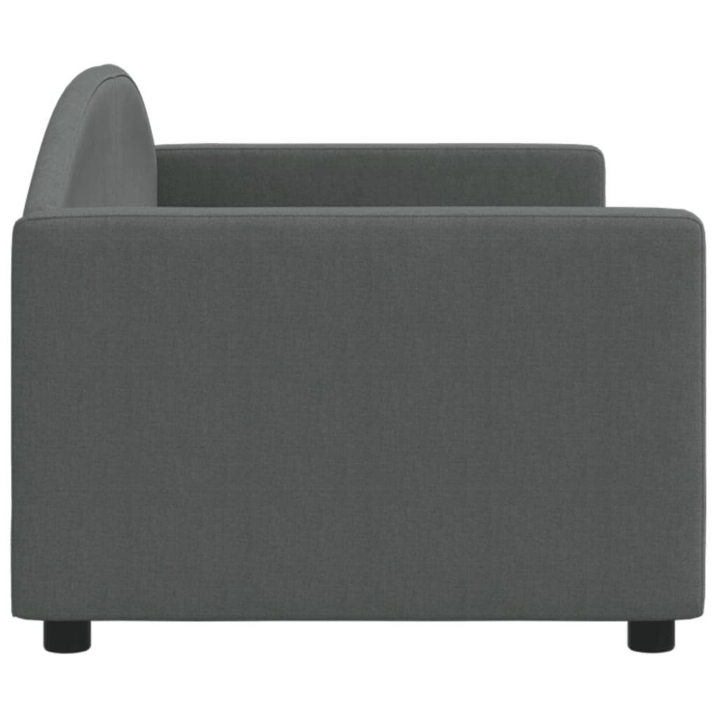 Slaapbank Stof 80 x 200 cm Donkergrijs zonder matras