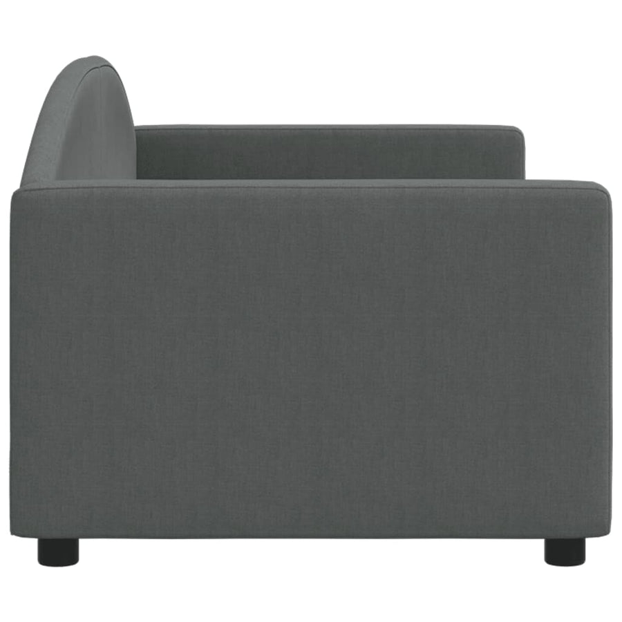 Slaapbank Stof 80 x 200 cm Donkergrijs zonder matras