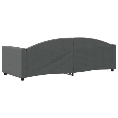 Slaapbank Stof 80 x 200 cm Donkergrijs zonder matras