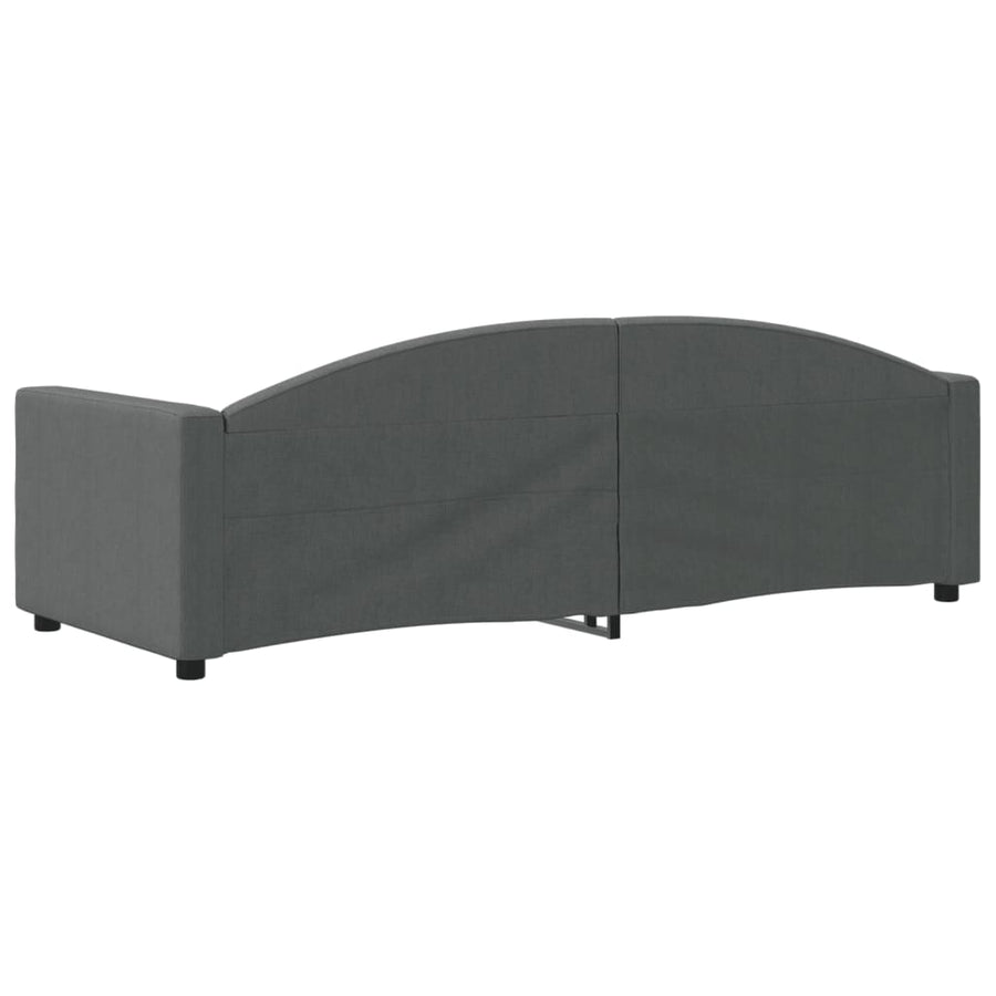Slaapbank Stof 80 x 200 cm Donkergrijs zonder matras