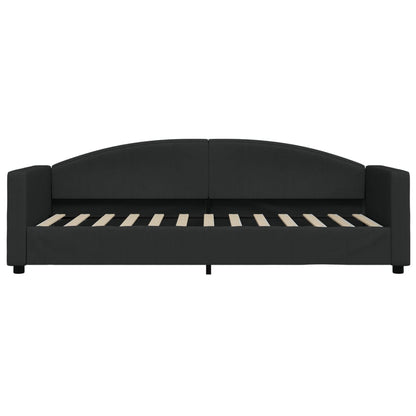 Slaapbank Stof 80 x 200 cm Zwart zonder matras