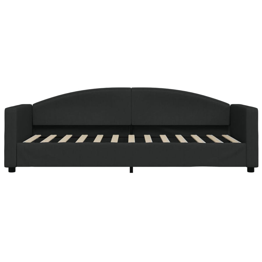 Slaapbank Stof 80 x 200 cm Zwart zonder matras