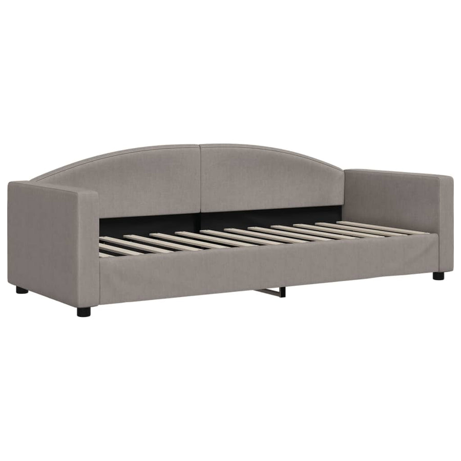 Slaapbank Stof 80 x 200 cm Taupe zonder matras