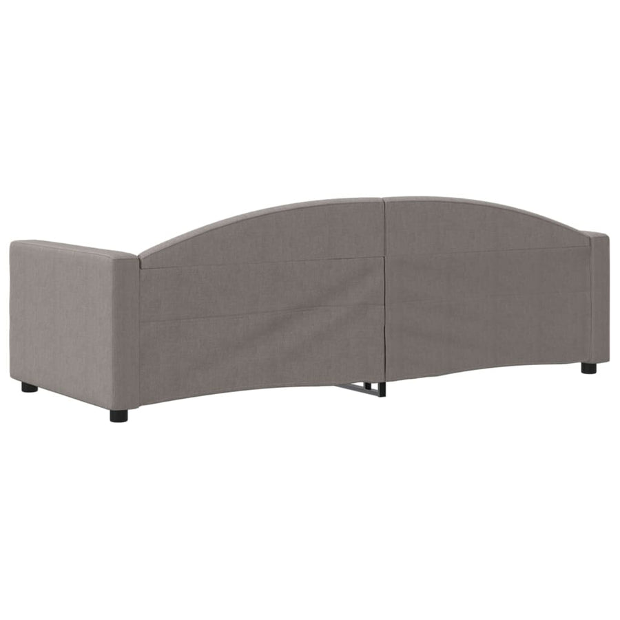 Slaapbank Stof 80 x 200 cm Taupe zonder matras