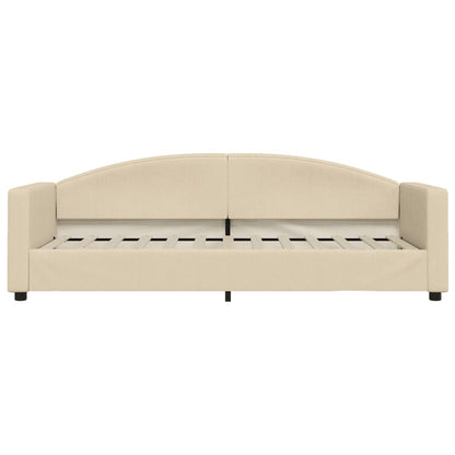 Slaapbank Stof Kleurig 80 x 200 cm Crème zonder matras