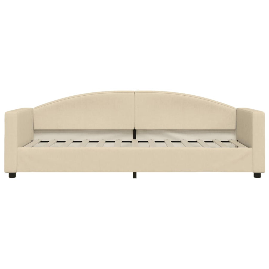 Slaapbank Stof Kleurig 80 x 200 cm Crème zonder matras