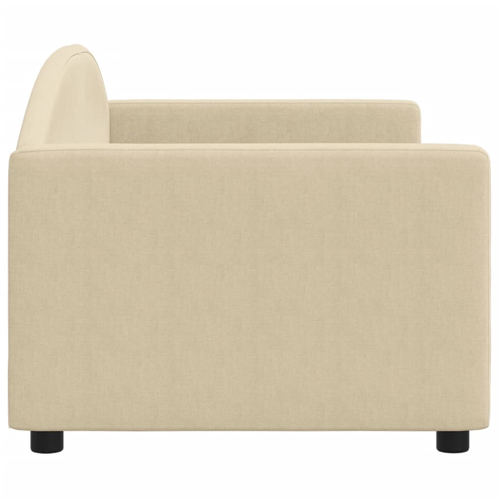 Slaapbank Stof Kleurig 80 x 200 cm Crème zonder matras