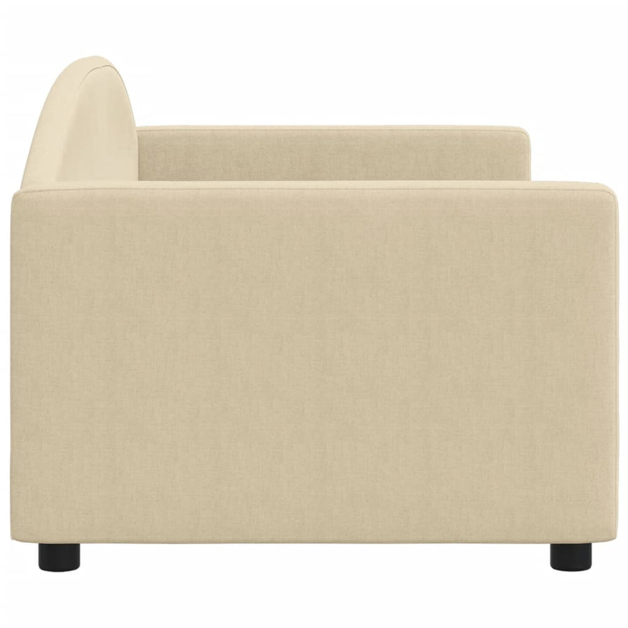 Slaapbank Stof Kleurig 80 x 200 cm Crème zonder matras