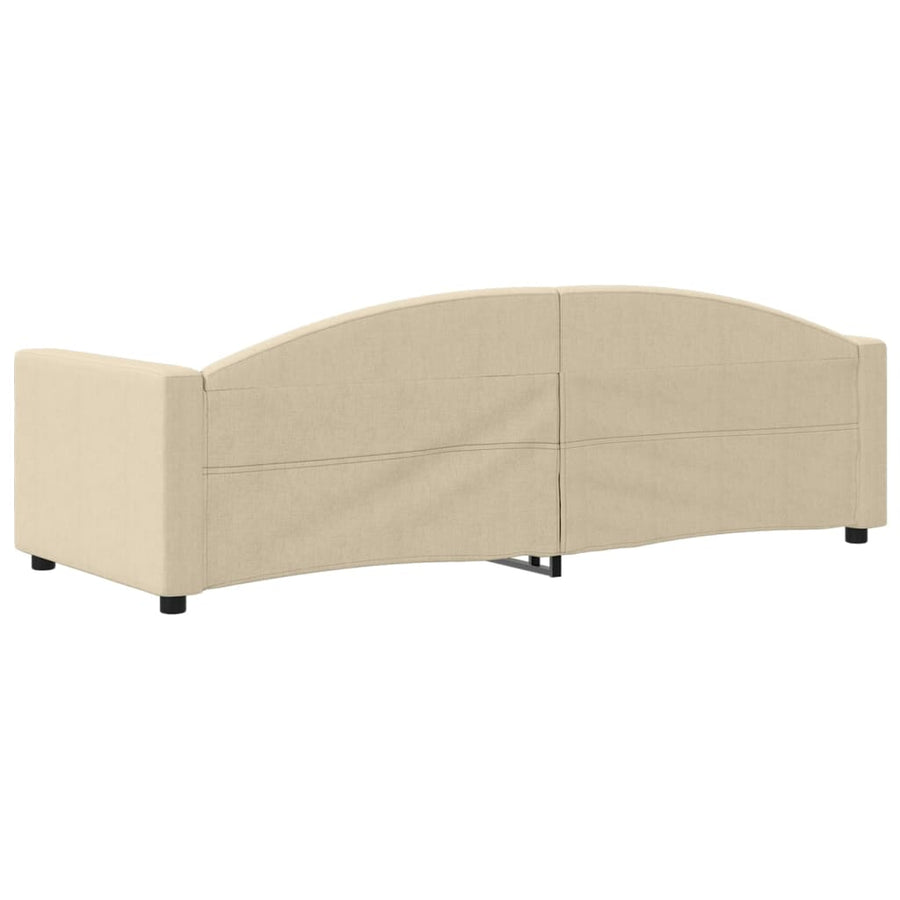 Slaapbank Stof Kleurig 80 x 200 cm Crème zonder matras