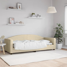 Slaapbank Stof Kleurig 80 x 200 cm Crème zonder matras