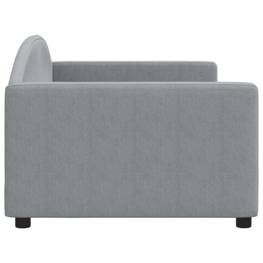 Slaapbank Stof 90 x 200 cm Lichtgrijs zonder matras