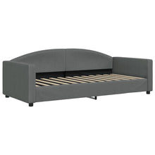 Slaapbank Stof 90 x 200 cm Donkergrijs zonder matras