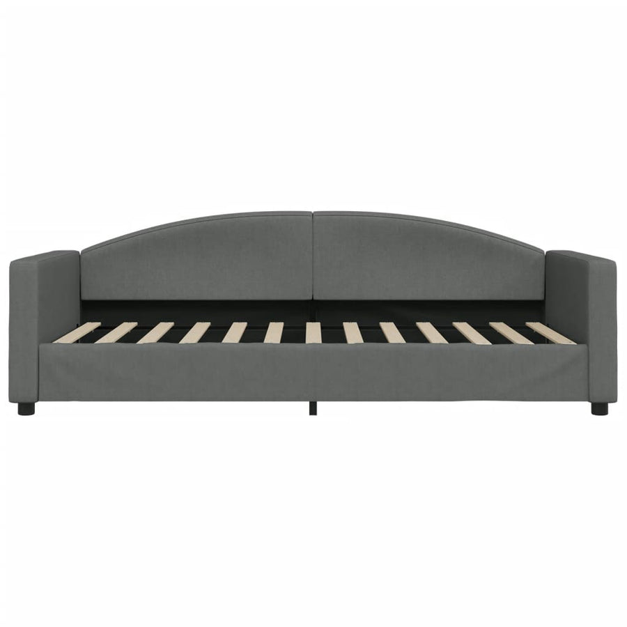 Slaapbank Stof 90 x 200 cm Donkergrijs zonder matras