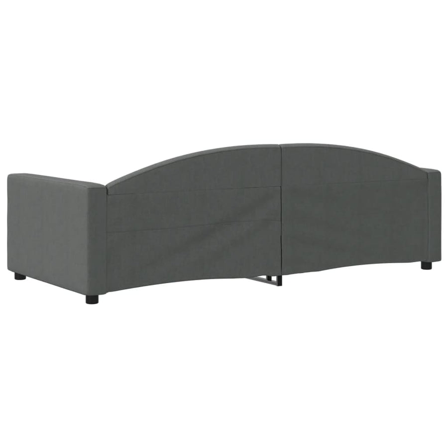 Slaapbank Stof 90 x 200 cm Donkergrijs zonder matras