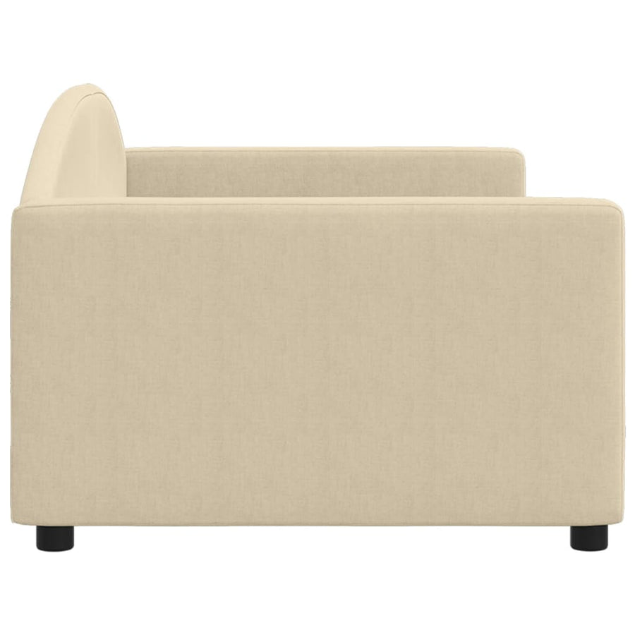 Slaapbank Stof Kleurig 90 x 200 cm Crème zonder matras
