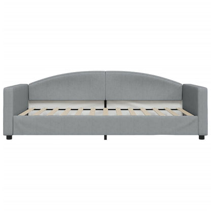 Slaapbank Stof 100 x 200 cm Lichtgrijs zonder matras