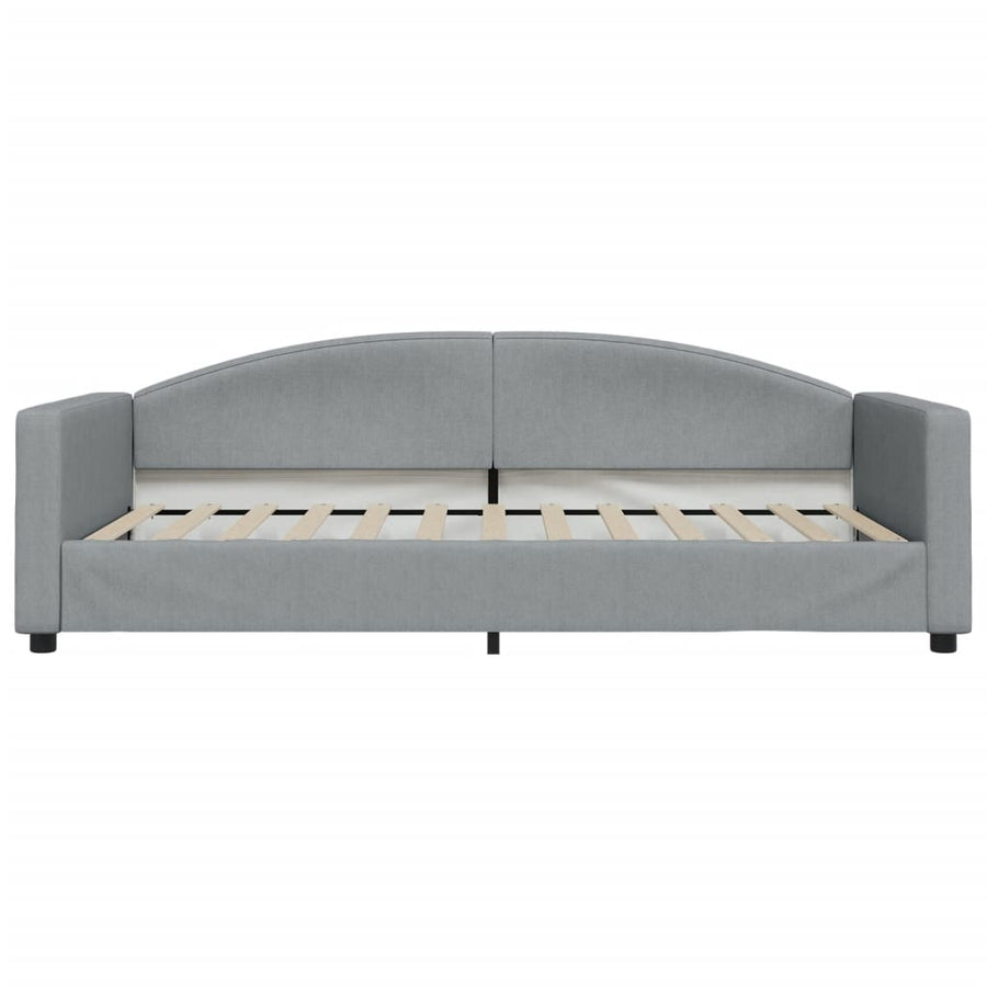 Slaapbank Stof 100 x 200 cm Lichtgrijs zonder matras