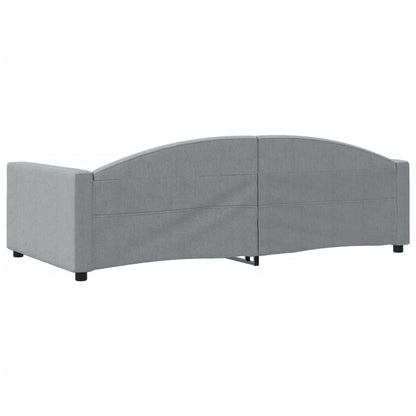 Slaapbank Stof 100 x 200 cm Lichtgrijs zonder matras