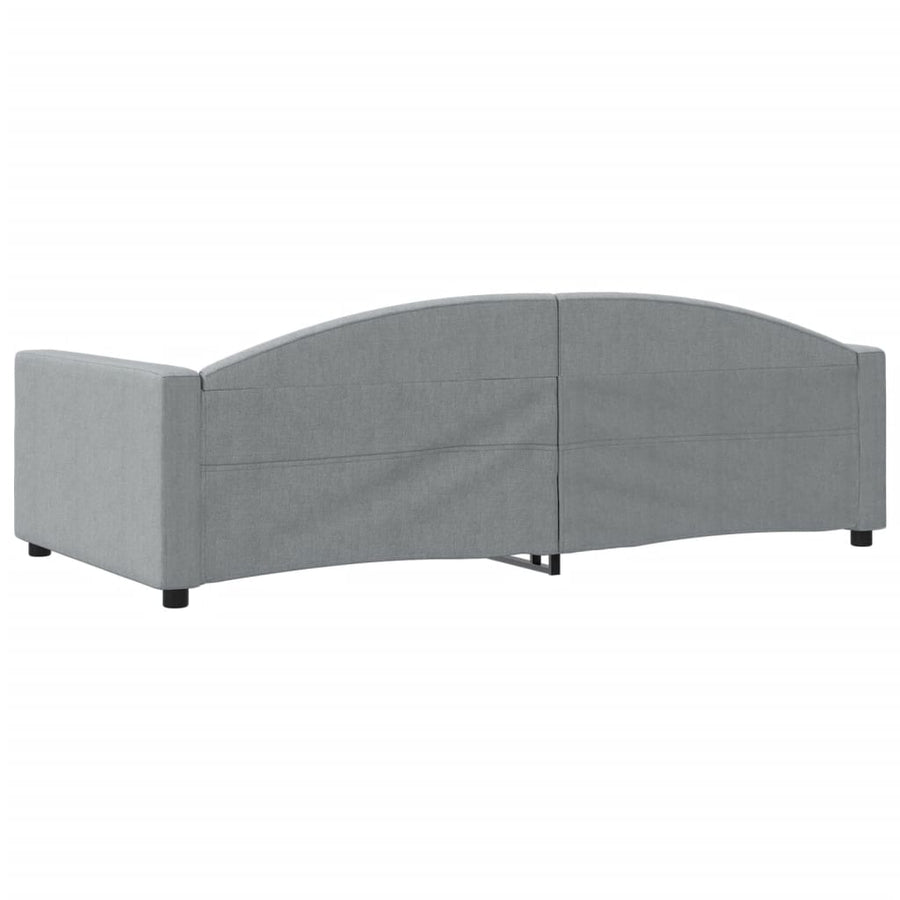 Slaapbank Stof 100 x 200 cm Lichtgrijs zonder matras