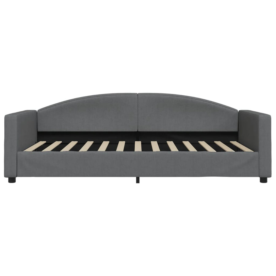 Slaapbank Stof 100 x 200 cm Donkergrijs zonder matras