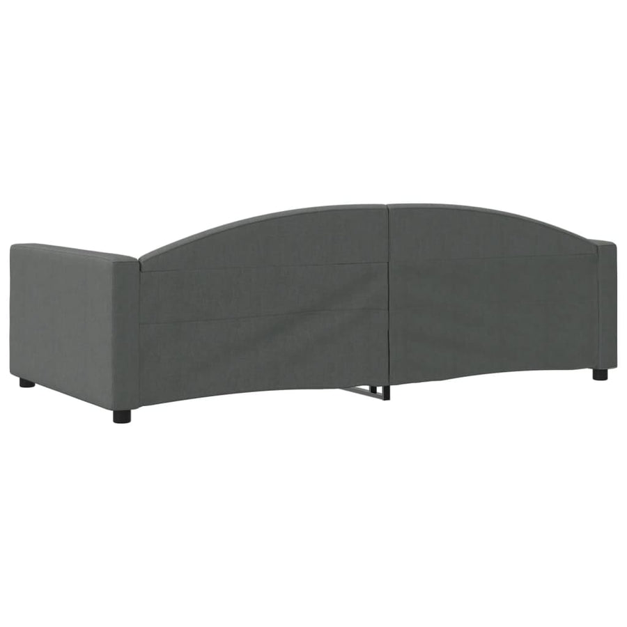 Slaapbank Stof 100 x 200 cm Donkergrijs zonder matras