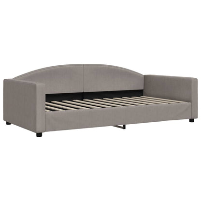 Slaapbank Stof 100 x 200 cm Taupe zonder matras