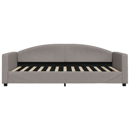 Slaapbank Stof 100 x 200 cm Taupe zonder matras