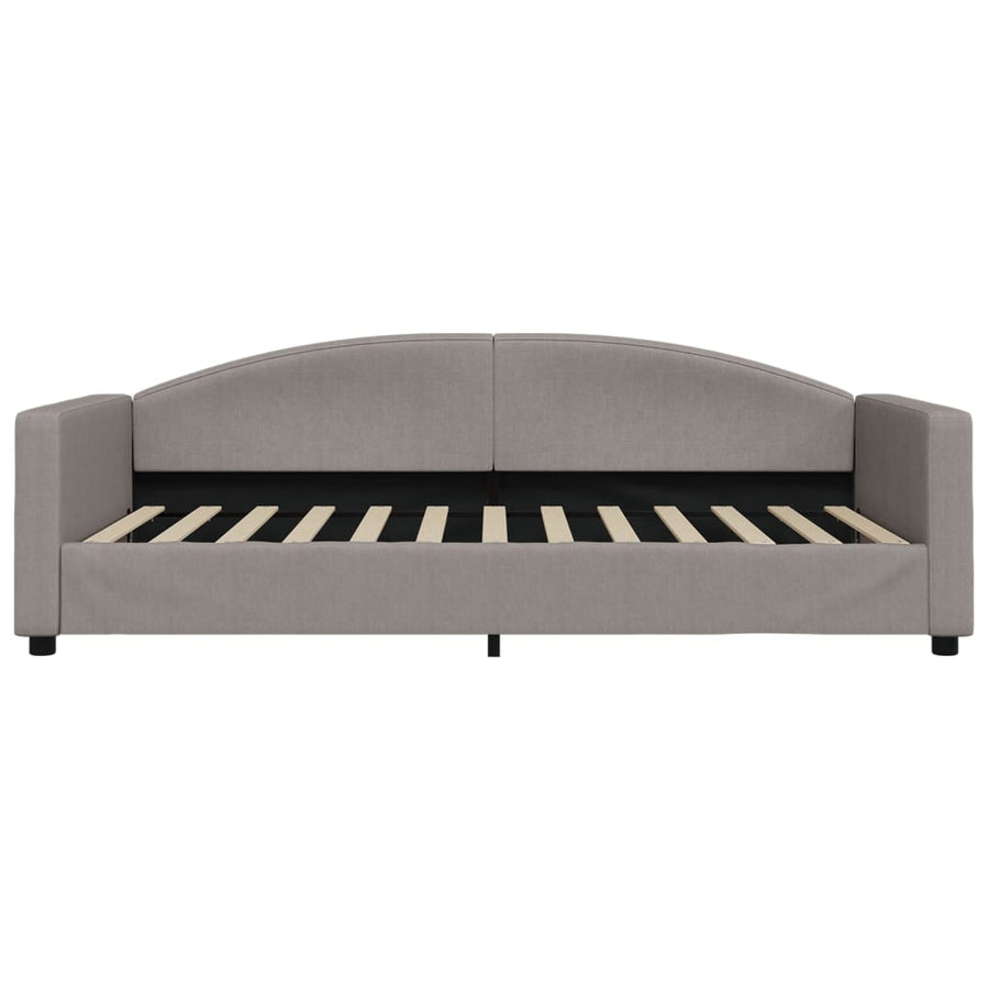 Slaapbank Stof 100 x 200 cm Taupe zonder matras