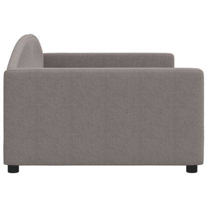 Slaapbank Stof 100 x 200 cm Taupe zonder matras