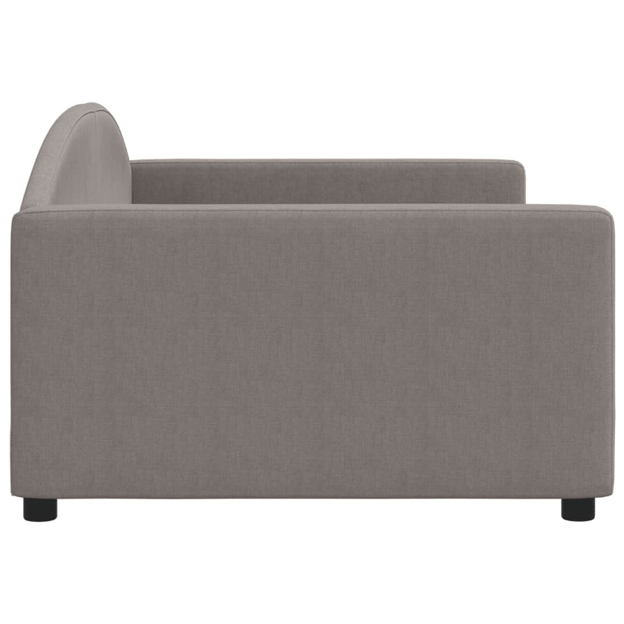 Slaapbank Stof 100 x 200 cm Taupe zonder matras