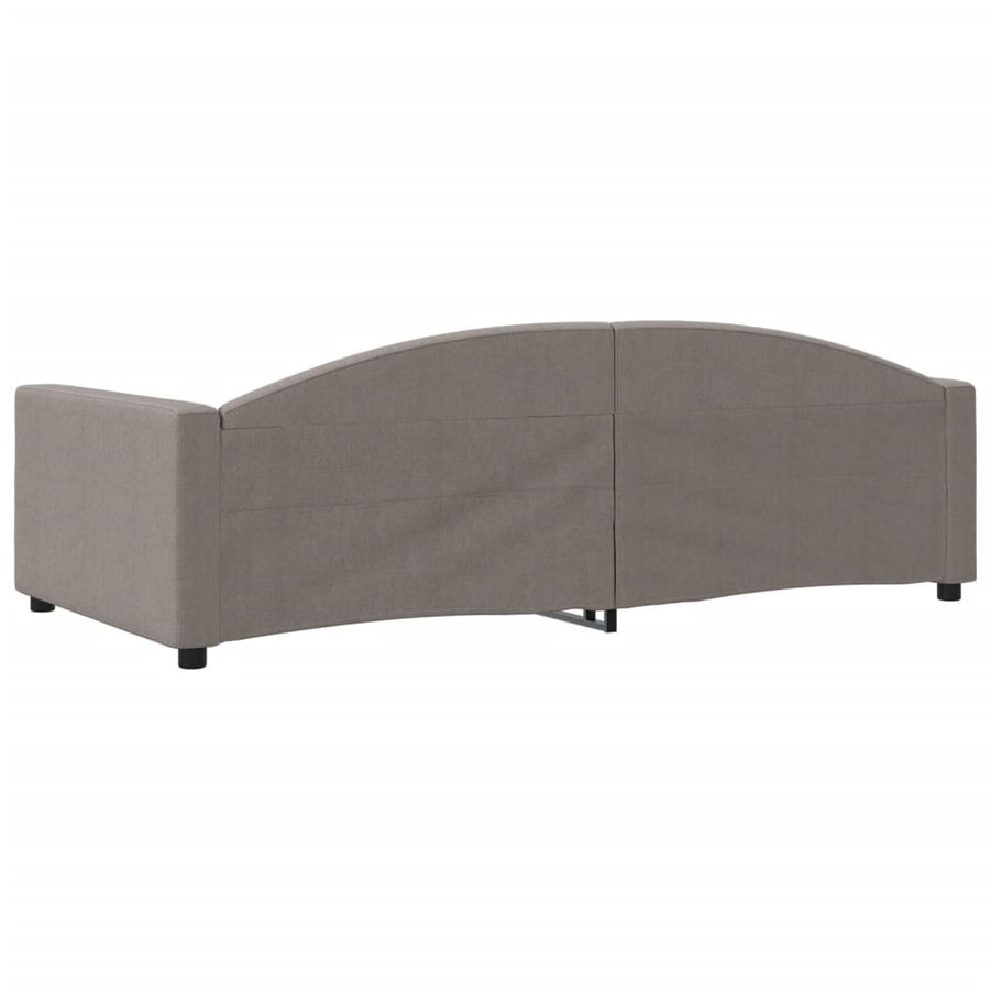 Slaapbank Stof 100 x 200 cm Taupe zonder matras
