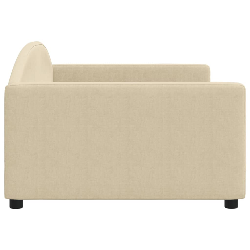 Slaapbank Stof Kleurig 100 x 200 cm Crème zonder matras