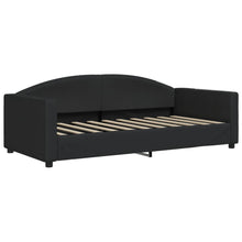 Slaapbank Stof 90 x 190 cm Zwart zonder matras