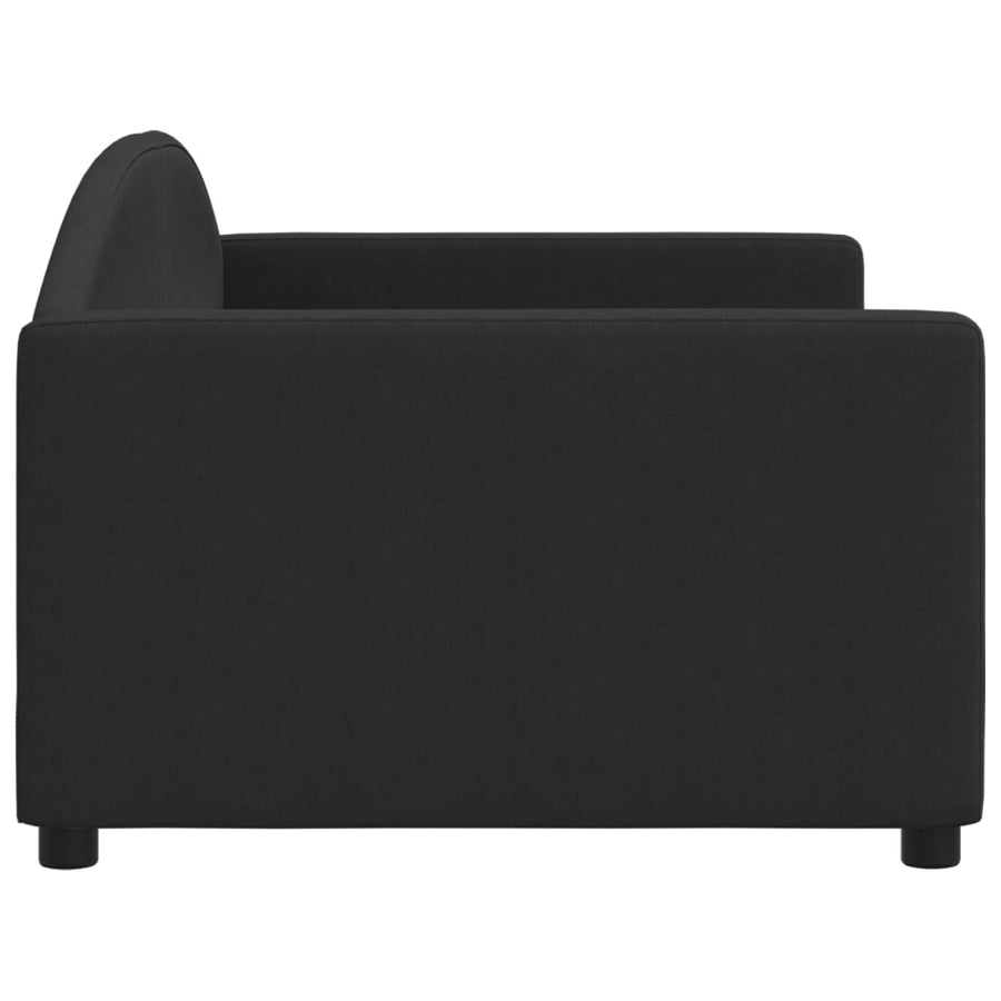 Slaapbank Stof 90 x 190 cm Zwart zonder matras
