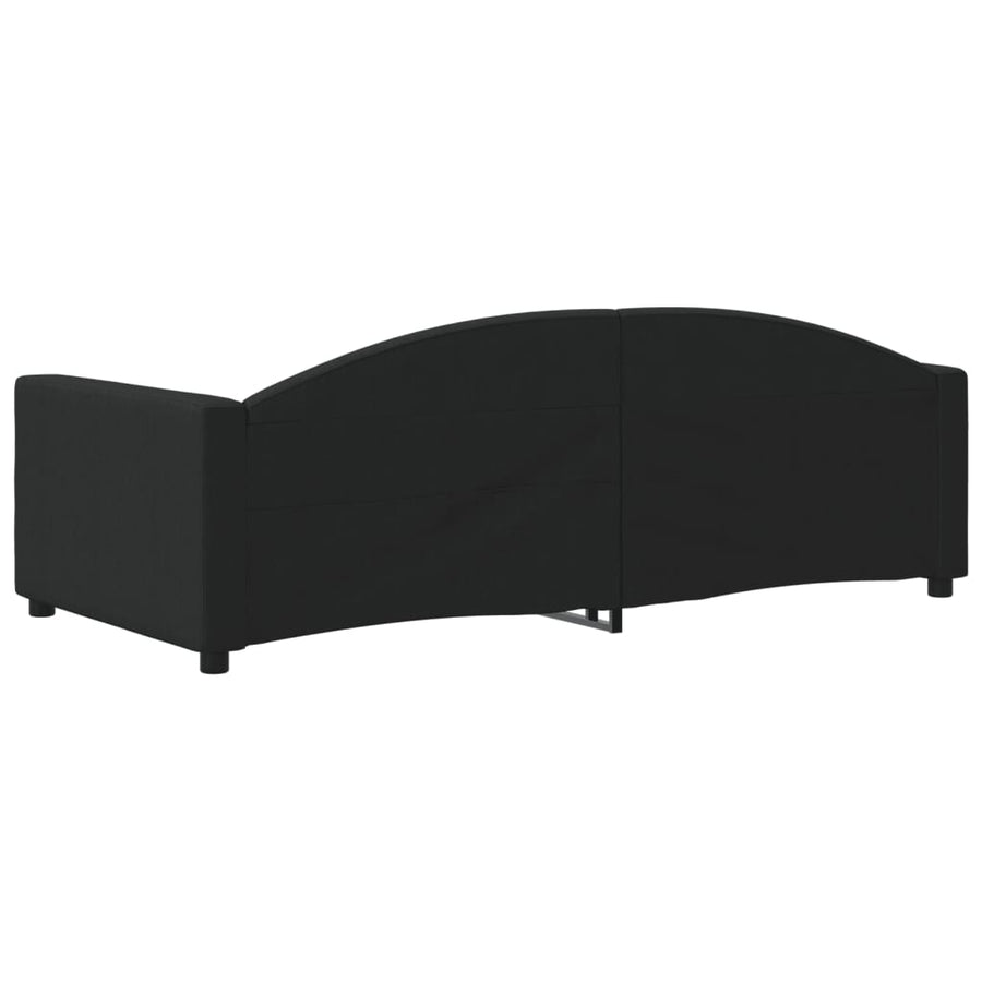 Slaapbank Stof 90 x 190 cm Zwart zonder matras