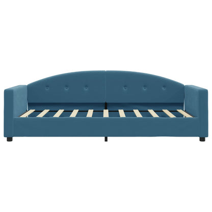 Slaapbank Fluweel 80x200 cm Blauw zonder matras