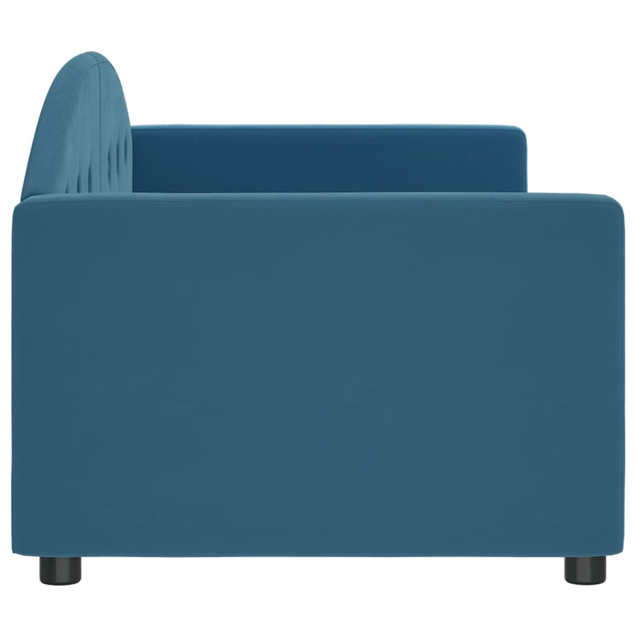 Slaapbank Fluweel 80x200 cm Blauw zonder matras